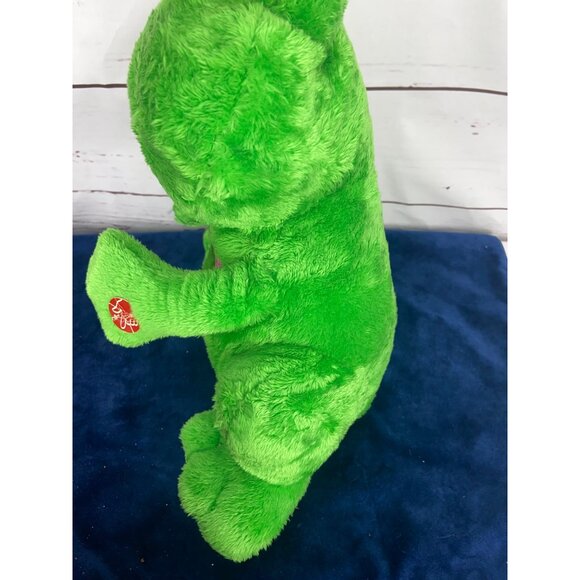 DanDee Kiss Me Heart Green Frog Stuffed Plush Toy - Picture 4 of 9